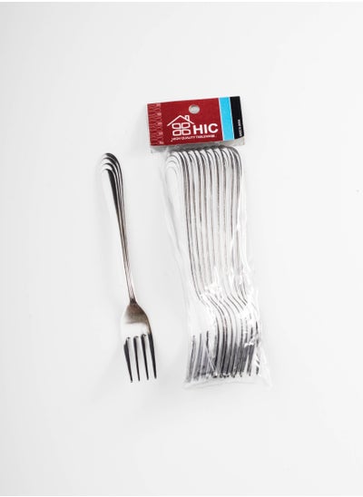 Buy Japanese steel eating fork 12 pieces in Saudi Arabia