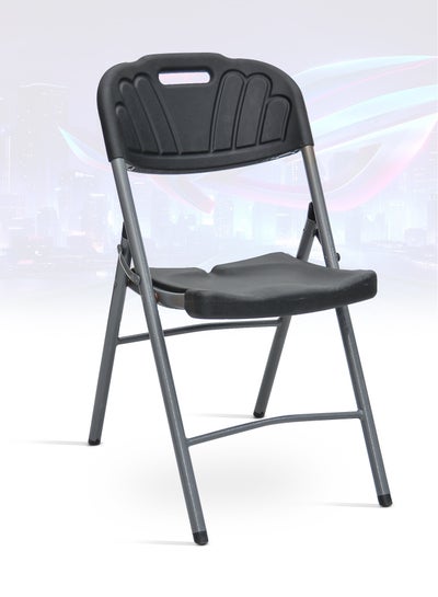 اشتري كرسي قابل للطي، كرسي مريح للمناسبات، كرسي خفيف الوزن قابل للطي للمنزل والمكتب والخارج MH-112C-BLACK في الامارات