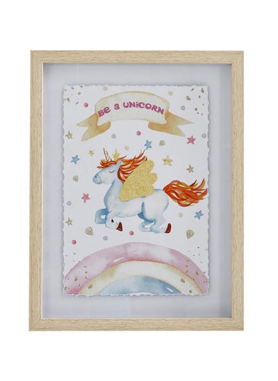 اشتري Unicorn Framed Wall Art, Multicolour - 30x40 cm في الامارات