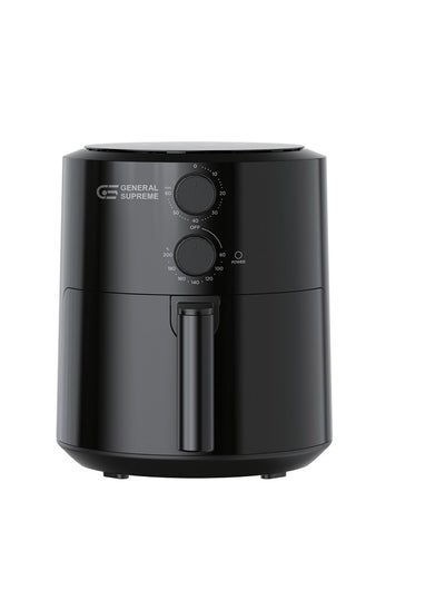 Buy General Supreme Air Fryer, 4.7L, Manual Control, 1550W, Black,GSAF50MM in Saudi Arabia