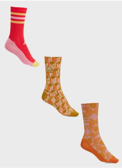 Buy 3 Pack Farm Crew Socks in UAE