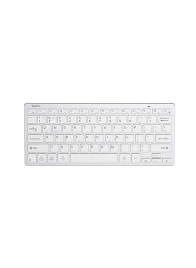 Buy Yesido KB11 Mini Design 2.4GHz and BT Wireless Connected Magic Keyboard for Laptop Computer Tablet - White in Saudi Arabia