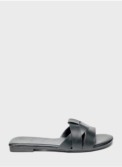 اشتري Double Strap Flat Sandals في الامارات