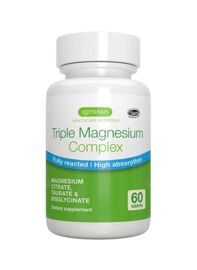 Buy Triple Magnesium Complex to relieve tension and headaches 60 Tablets in UAE