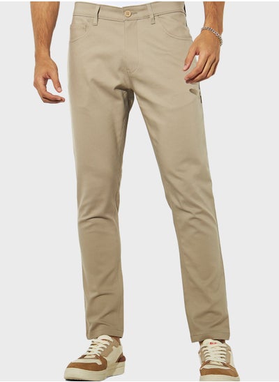 Buy Essential Regular Fit Trousers in Saudi Arabia