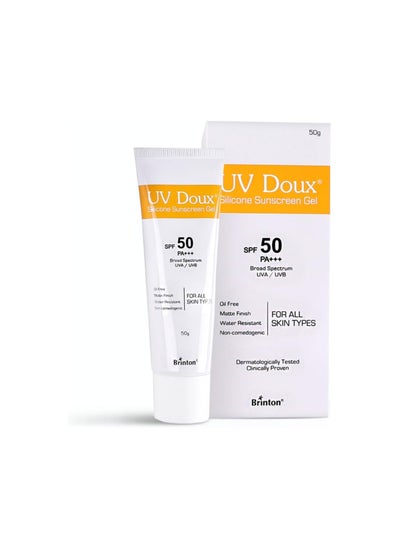 Buy Brinton Healthcare Uvdoux Face-Body Sunscreen Gel Spf50-50Gm in UAE