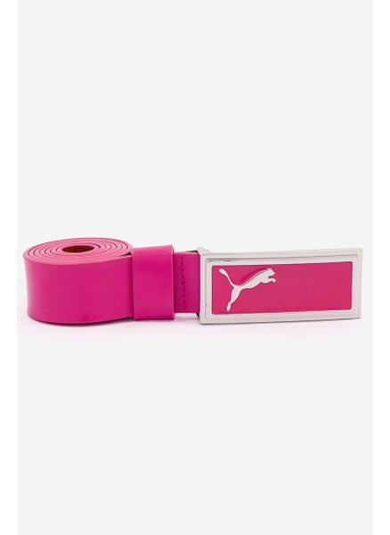 Buy Women Skinny Genuine Leather Golf Belt, Pink in Saudi Arabia