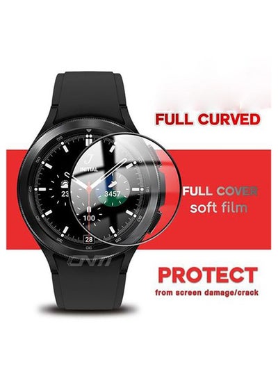 Buy Samsung Galaxy Watch4 Classic 46mm Anti-Scratch HD Clear Soft Film Screen Protector -black in Egypt