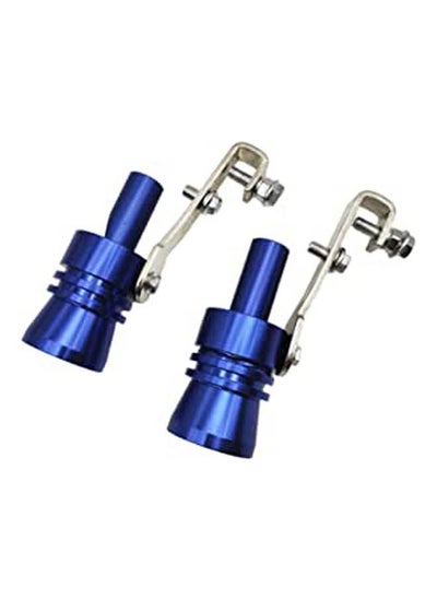 Buy 2Pcs Aluminum Alloy Universal Turbo Sound Exhaust Muffler Pipe Whistle Car Roar Maker in Egypt