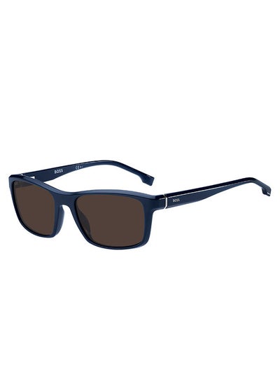 Buy Men's UV Protection Square Sunglasses - Boss 1374/S Blue 56 - Lens Size 56 Mm in UAE