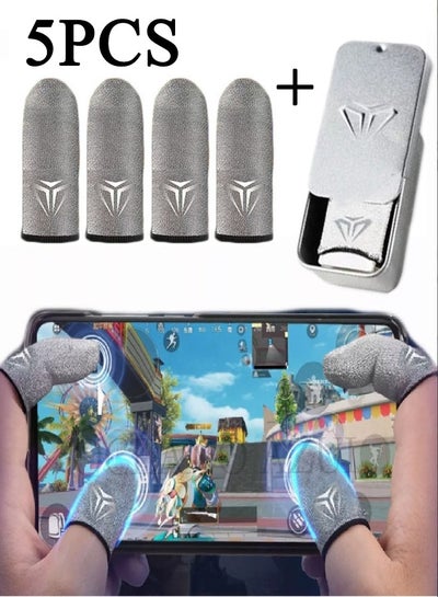 Buy 2 Pair Finger Sleeves For Gaming Thumb Finger Sleeves For Game Pubg Mobile Anti Slip Finger Gloves With Box Games Accessories in Saudi Arabia