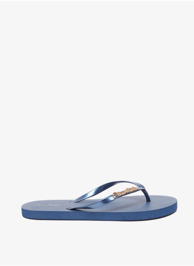 اشتري Logo Embossed Slip On Flip Flops في السعودية