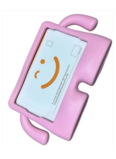 Buy Cartoon Shockproof Kids Friendly Case Stand For Samsung Tab A9 8.7 Inch 2023 - (Pink) in Egypt