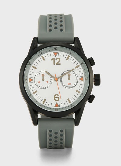 Buy Sporty Silicon Strap Analogue Watch in UAE