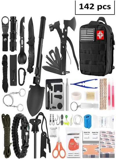 Buy Adventures Survival First Aid Outdoor Gear Emergency Kit Trauma Bag for Camping in UAE