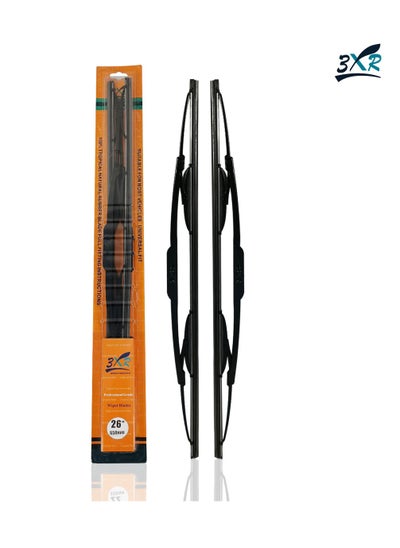 اشتري 3XR 2 Pcs Set Car Wiper Blades 26" 650mm Professional GradCar Wiper Blades في السعودية