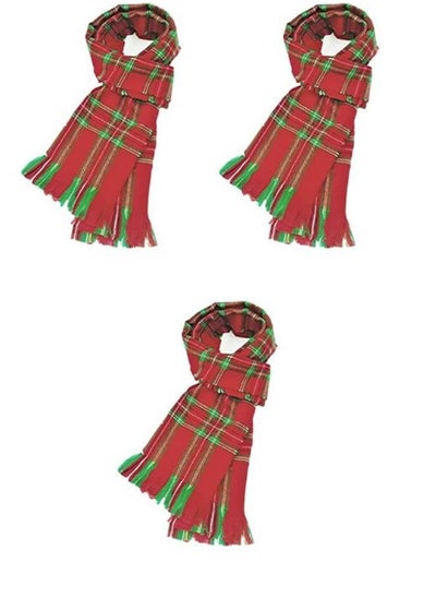 اشتري Red Christmas scarf 180*31cm في مصر