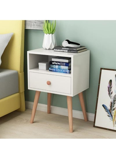 Buy 40*30*60cm Nightstand Large-capacity MDF Engineering Board Storage Home Bedside Coffee Table And Nightstand With Drawer in Saudi Arabia