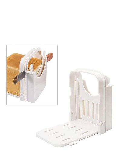 اشتري Bread Slicer, Table Bread/Adjustable Bread/Roast/Loaf Slicer Cutter Folding Bread Toast Slicer Bagel Loaf Slicer Sandwich Maker Toast Slicing Machine with 5 Slice Thicknesses في الامارات