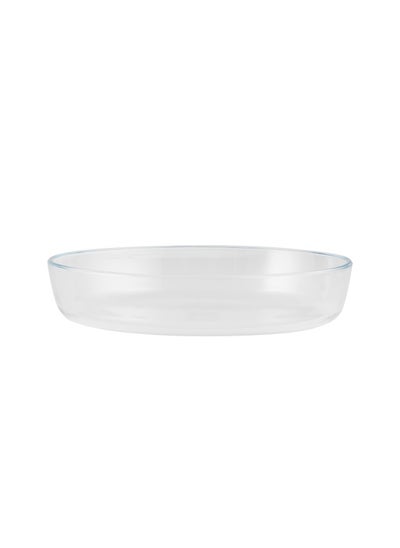 Buy Oval Baking Dish Borosilicate Glass Pan DC2277 | 3000ml Glass Pan Freezer-To-Oven Casserole Pan in UAE