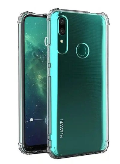 Buy For Huawei Y9 Prime 2019 Crystal Clear TPU Bumper Cushion Cover with Reinforced Corners Anti-scratch Transparent Back Case for Huawei Y9 Prime 2019 in Egypt