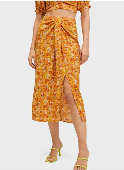 Buy Printed Front Slit Skirts in UAE