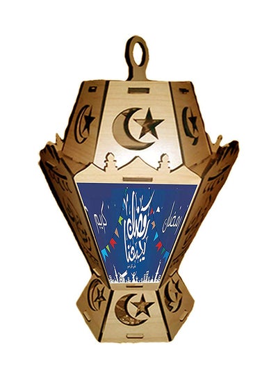 Buy Hot-Print A Laser Engraved Wood Lantern With A Lighting Unit Printed On Ramadan Brings Us Together in Egypt