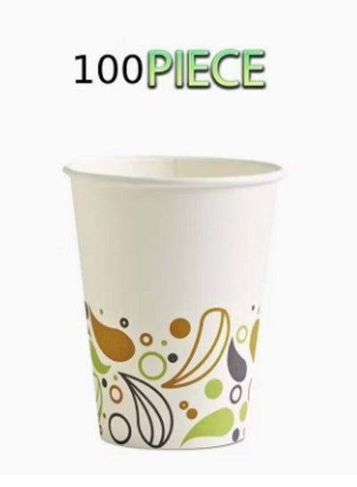 Buy 100-Piece Disposable Paper Cups random shapes in Egypt