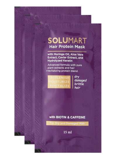 Buy Solumart hair protein Mask dry and damaged hair bundle of 3 sachets in Egypt