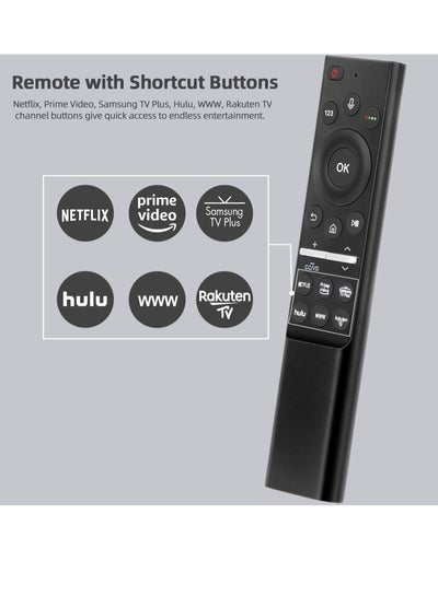 Buy Universal Voice Remote Control for Samsung TV LED QLED 4K 8K UHD HDR Smart TV in UAE