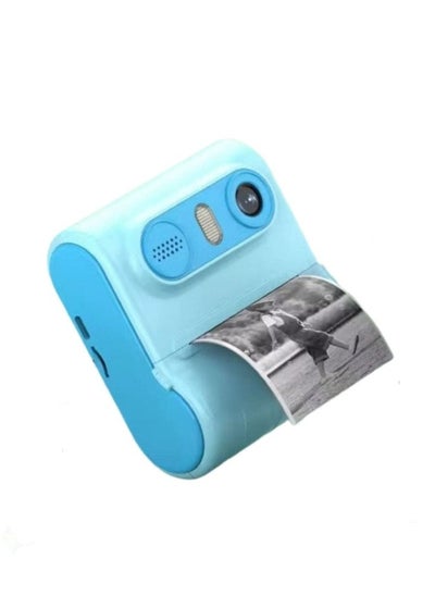 Buy Thermal Printer LK001 Portable Wireless Kids Camera blue in UAE