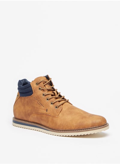 Buy Men's Solid Lace Up Chukka Boots in UAE