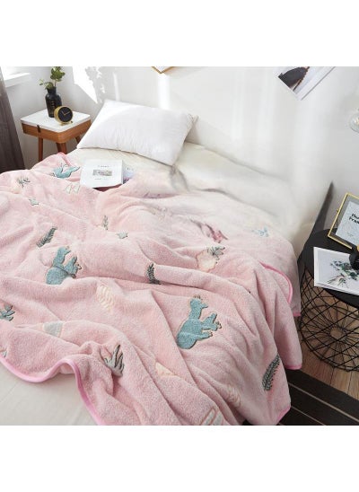 Buy 1-Piece Cactus Pattern Cozy Blanket Air Conditioning Blanket in Saudi Arabia