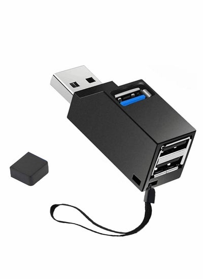 اشتري USB Hub 3.0, 3 Port High-Speed Splitter Plug and Play Bus Powered for Notebook PC, USB Flash Drives, Mobile Hard Disk, Keyboard, Mouse, Mobile Hdd, Printer, for All USB Devices, Easy to Work Outside في الامارات