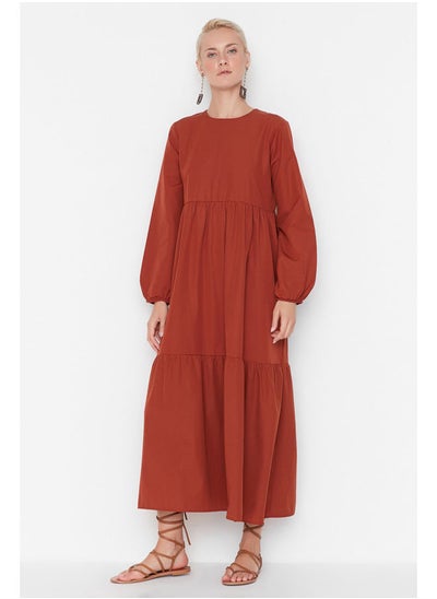 اشتري Woman Modest Dress Brick في مصر