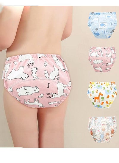 Buy Piece Potty Training Underwear, 6 Layers Breathable Cotton Absorbent Trainer Pants for Toddler Baby Boys Girls Waterproof in UAE