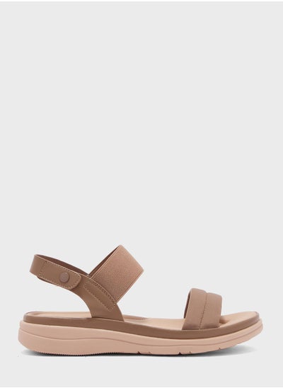 Buy Double Strap Wedge Sandals in UAE