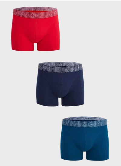 اشتري 3 Pack Logo Band Trunks في الامارات