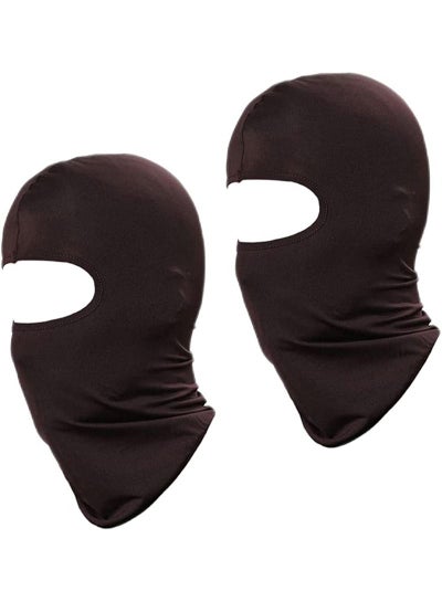 Buy 2-Pieces Set Outdoor Dustproof Sun Shading Full Face Mask for Motorcycle or Cycling Black in Saudi Arabia