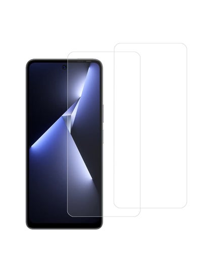 اشتري 2 Pack TECNO POVA 5 Pro 5G Screen Protector With Glass Tempered Bubble Free With Anti-Scratch With Anti-Fingerprint With 9H Hardness 2.5D Curved Edge Screen Protection في السعودية