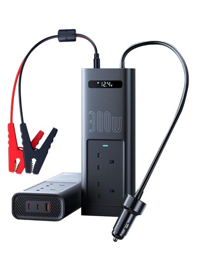 Buy 300W Car Power Inverter – Car Battery Charger & Ultimate Charging Solution for Travel & Camping with Dual AC, Type-C, and USB Ports | Reliable Power Anywhere in Saudi Arabia