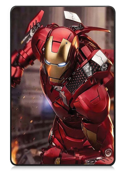 اشتري Protective Flip Case For Xiaomi Redmi Pad SE With Trifold Stand Auto Wake Sleep Shockproof Cover Iron Man Fighting في الامارات