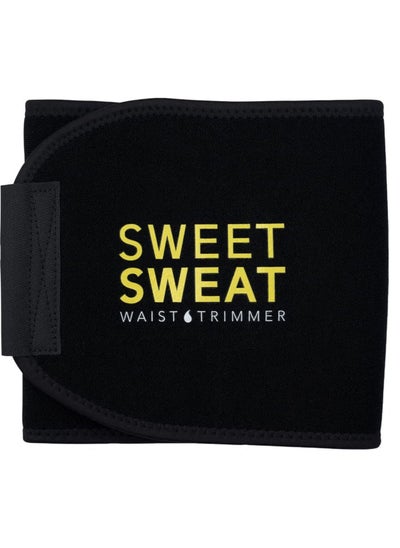 Buy Sports Research Sweet Sweat Premium Waist Trimmer, Small, Yellow in UAE