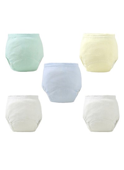 اشتري 5 Piece 6 Layers Breathable Cotton Absorbent Baby Potty Training Pants في الامارات