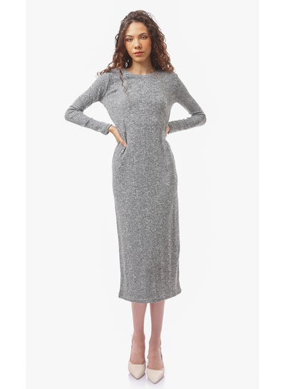 Buy Heather Dark Grey Fashionable Slip ON Dress in Egypt