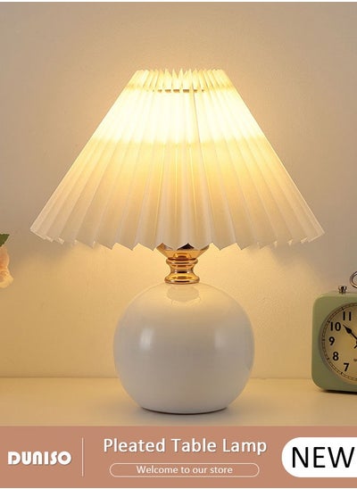 Buy Night LED Table Lamp, Simple Modern Table Lamp with White Lampshade, USB Adjustment Switch Table Lamp for Bedroom Living Room Kids Room Dormitory in Saudi Arabia