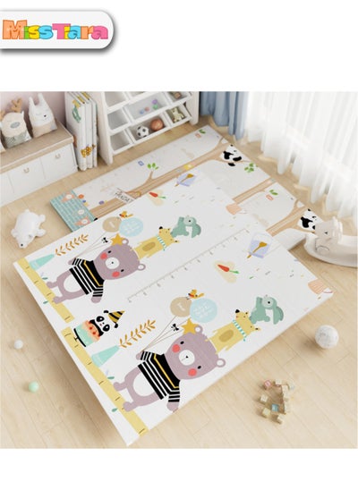 Buy Baby Crawling Mat , 200 x 180 x 1 cm Non Toxic Floor Mat,Double-Sided Waterproof Baby Play Mat for Toddler Boy Girl in UAE