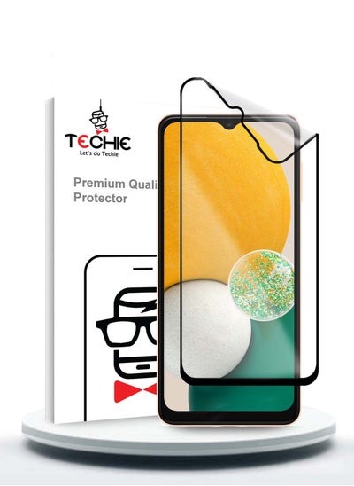 اشتري Techie 9D Ceramic  Screen Protector Film for Samsung Galaxy A13 –  Anti Shock 0.26mm Thickness Bubble – Free Installation في السعودية