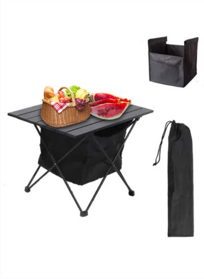 Buy Portable Folding Camping Roll Up Table Compact Desk for Outdoor Travel Hiking Picnic in Saudi Arabia