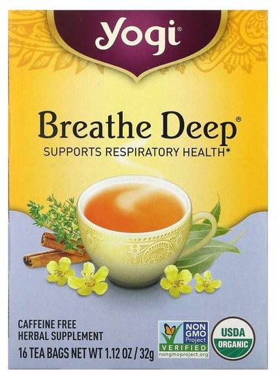 Buy Breathe Deep Caffeine Free 16 Tea Bags 1.12 oz (32 g) in UAE